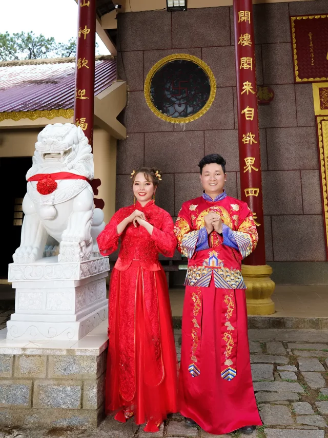 Chụp ảnh cưới chùa Tàu