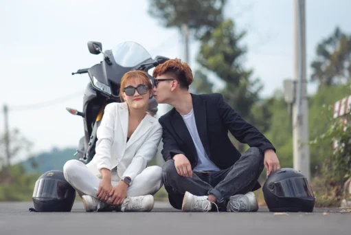 cá tính và đáng yêu khi chụp ảnh moto